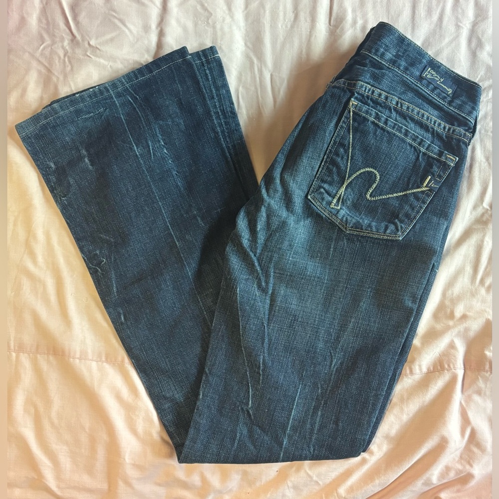 Vintage Citizens Of Humanity Dark Blue Kelly#001 low waist bootcut